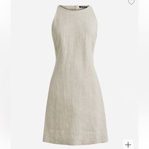 J. Crew Maxine high-neck shift dress in linen